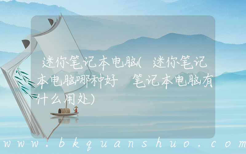 迷你笔记本电脑(迷你笔记本电脑哪种好 笔记本电脑有什么用处)